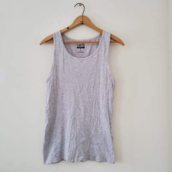SMOG Basic Gray Tank Top Small - Picture 1 of 2